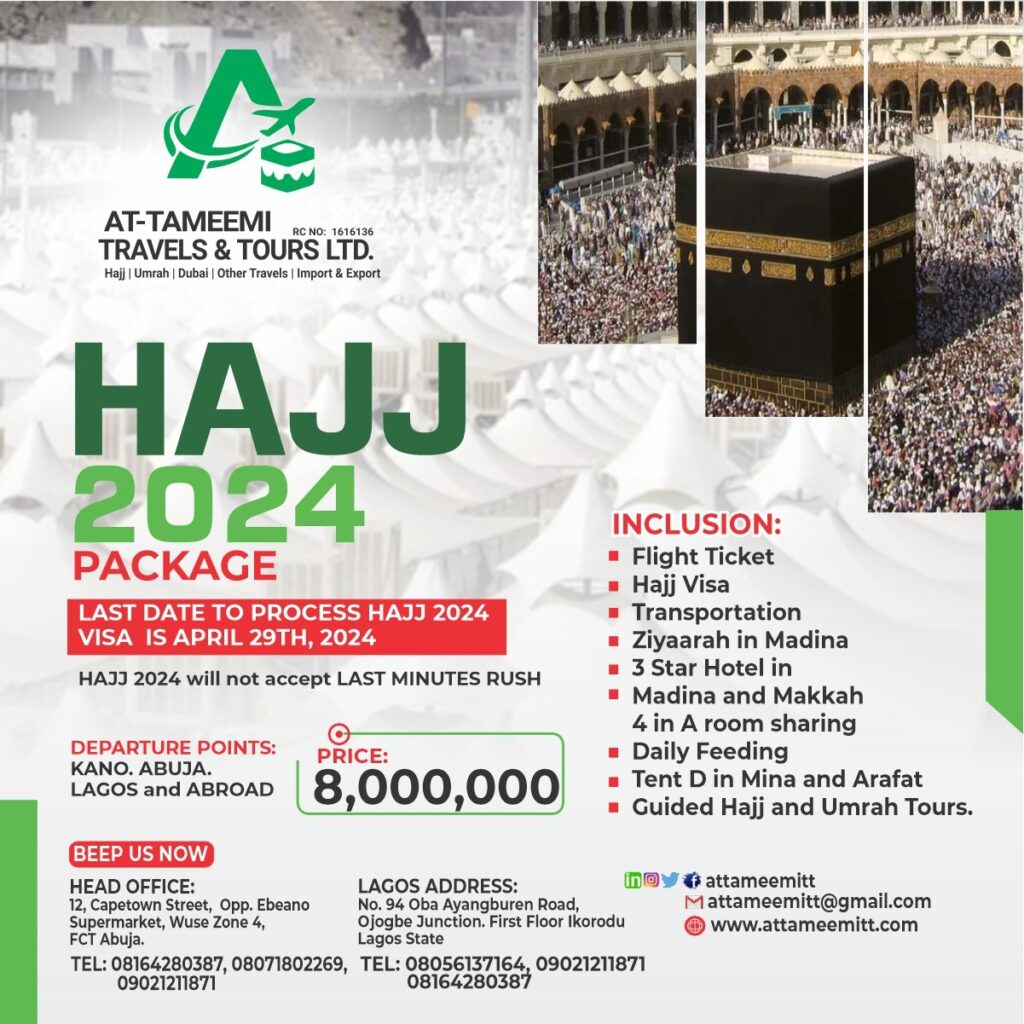 Discounted price for you on Hajj 2024