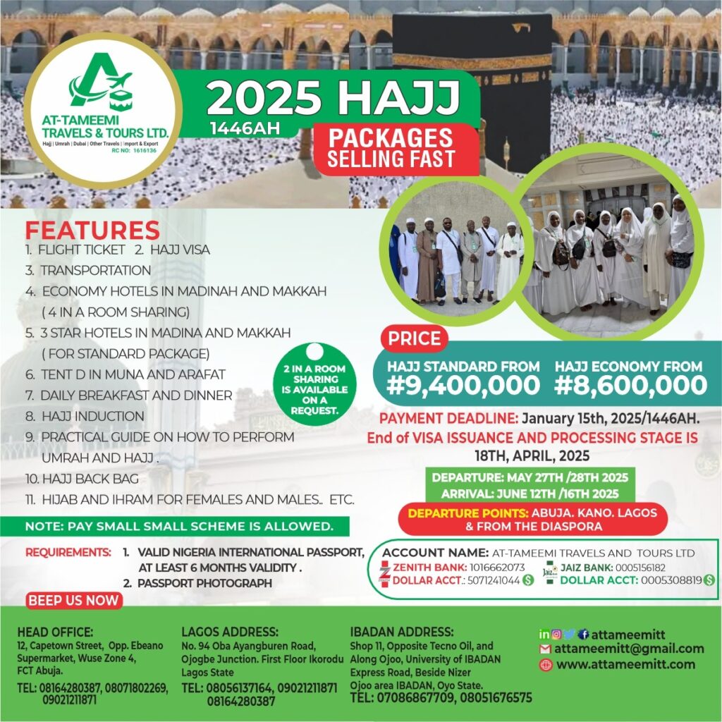 Don't Miss Out! Limited Time Offer for Hajj 2025-Attameemitt