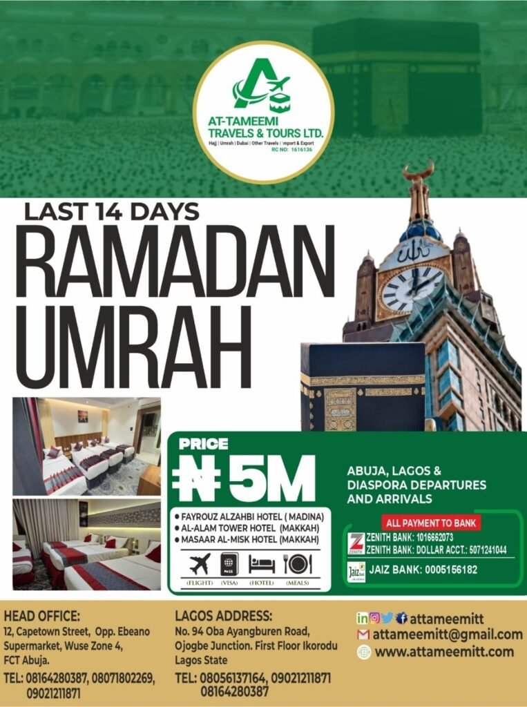 Ramadan Umrah- 2027 Attameem Travels and Tours
